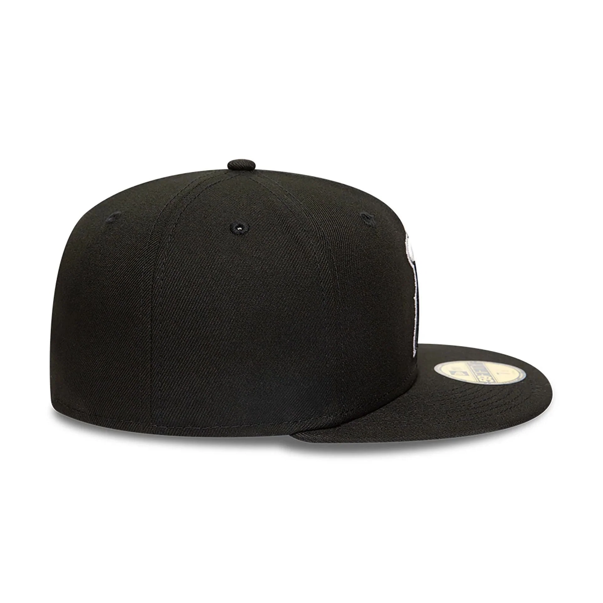 Anaheim Angels MLB Black and White 59FIFTY Fitted Cap - Image 7