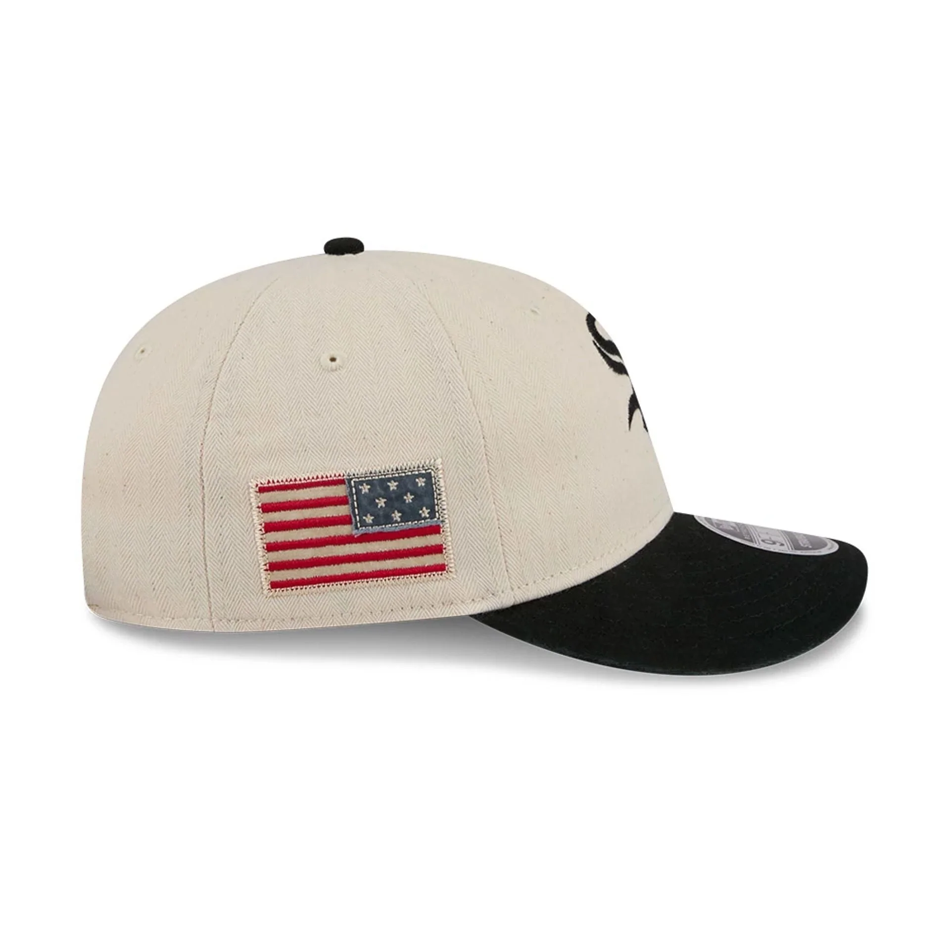 Chicago White Sox MLB Americana Herringbone White Retro Crown 9FIFTY Adjustable Cap - Image 6